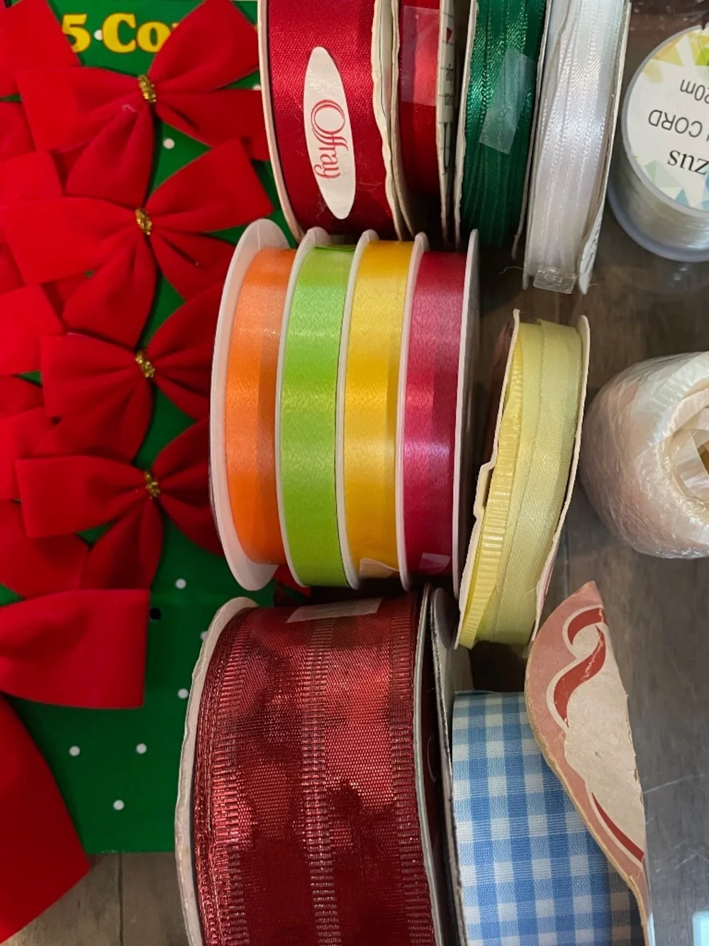Huge Lot of Holiday Gift Wrapping Supplies & Ornaments